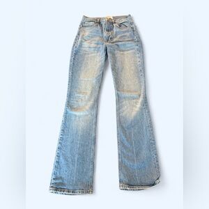 Reformation Light Blue Flared Jeans